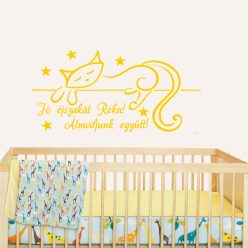 Jó éjszakát.. Cicás  falmatrica