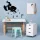 Pókember betűkkel, számokkal gyerekszoba falmatrica