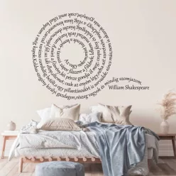    „Az vagy nekem, mint testnek a kenyér” - Shakespeare idézet falmatrica – 