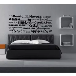   Mindig remélj,légy erős.. Idézet falmatrica (8. változat)