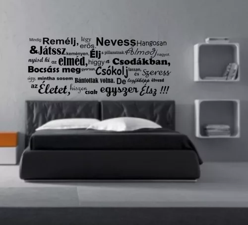 Mindig remélj,légy erős.. Idézet falmatrica (8. változat)