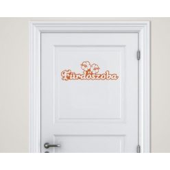 Fürdőszoba ajtó matrica