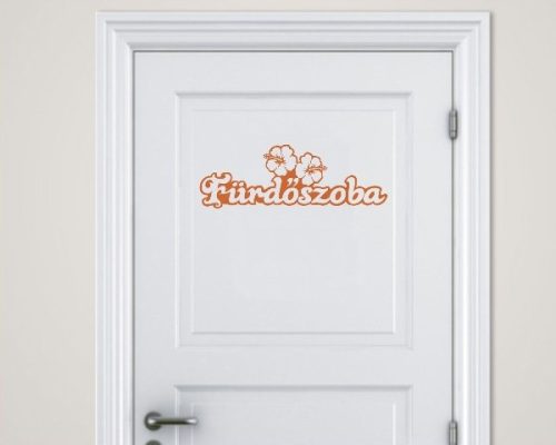 Fürdőszoba ajtó matrica