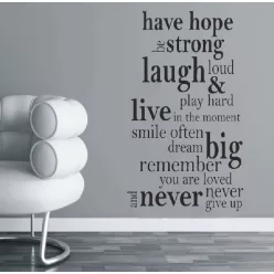   Have hope – inspiráló angol idézet falmatrica (1. változat)