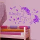 Egyszarvú ló 2 Unicornis, lovas falmatrica