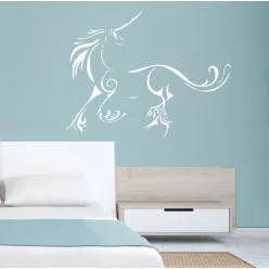 Egyszarvú ló 1 Unicornis, lovas falmatrica