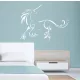 Egyszarvú ló 1 Unicornis, lovas falmatrica
