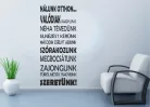Nálunk otthon..Idézet falmatrica