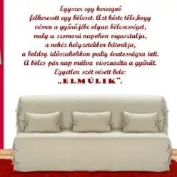 Elmúlik – Motiváló idézet falmatrica