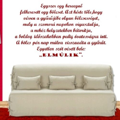 Elmúlik – Motiváló idézet falmatrica