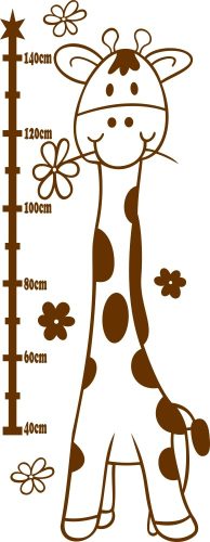 Magasságmérő Zsiráfka gyerekszoba falmatrica