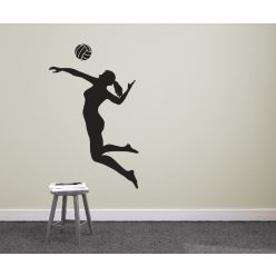 Röplabdás lány 2 falmatrica