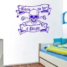 Kalóz, Pirate 1 gyerekszoba falmatrica