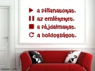 Lejátszani a pillanatokat falmatrica (1. változat)