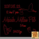 Babás egyedi LED tábla