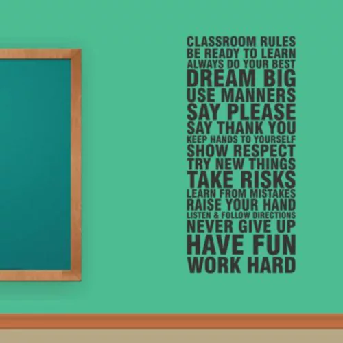 Classroom Rules falmatrica – Motiváló szabályok tantermekbe