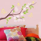 Cseresznyefa színesben 118x80 cm falmatrica