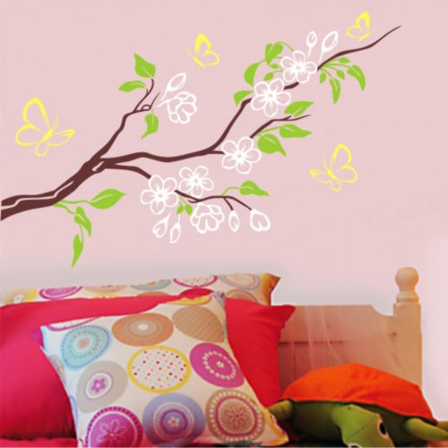 Cseresznyefa színesben 118x80 cm falmatrica