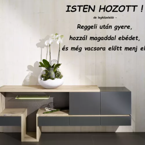 Isten hozott….Idézet falmatrica
