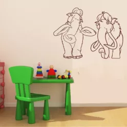 Mamut pár gyerekszoba falmatrica