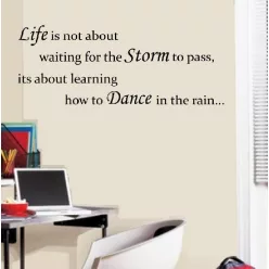Life is not about...Idézet falmatrica