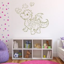 Sárkány bébi gyerekszoba falmatrica 1