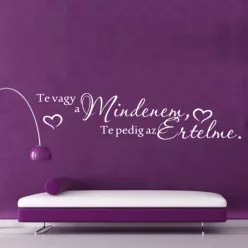 Te vagy a mindenem...Idézet falmatrica