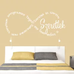 Szeretlek és szeretni is foglak...Idézet falmatrica