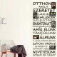 Otthon ahol a szeretet  Idézet falmatrica (1. változat)