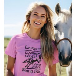 Lovas szív, lovas lélek Női egyedi póló (1. változat)