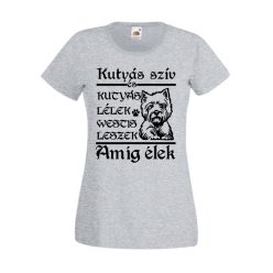 Kutyás szív, Westi-s, Női póló