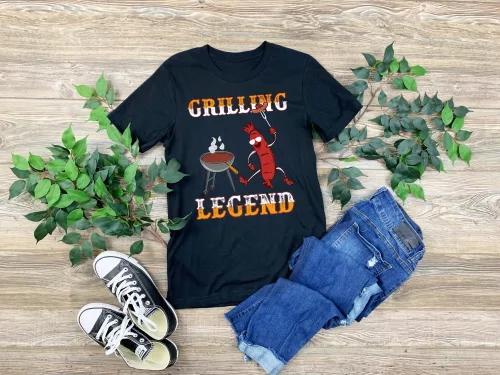 Grilling legend férfi póló