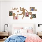 Kézilabdás lány fényképkeretes falmatrica