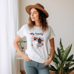 My family családi női póló (Újszülött-Fiú-Kislány)