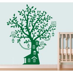 Bagolyfa ház falmatrica