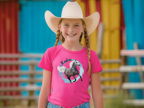 2. Lovas lányka póló