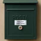 Gravírozott postaláda és ajtó tábla – Elegáns dekoráció