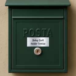   Gravírozott postaláda és ajtó tábla – Elegáns dekoráció