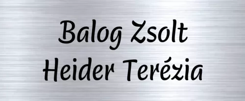 Gravírozott postaláda és ajtó tábla – Elegáns dekoráció