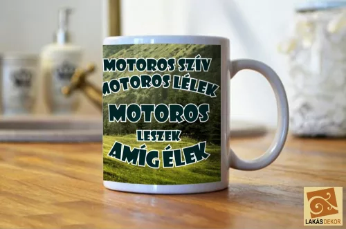Motoros szív, motoros lélek egyedi képpel