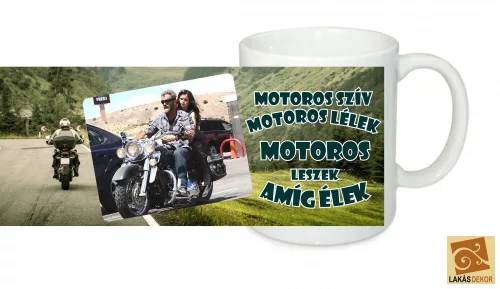 Motoros szív, motoros lélek egyedi képpel