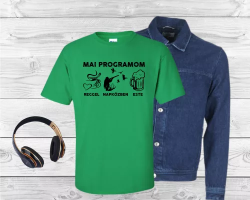 Mai programom vadászos férfi póló