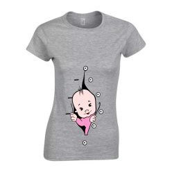 Hamarosan érkezem lányos női póló (4. változat)