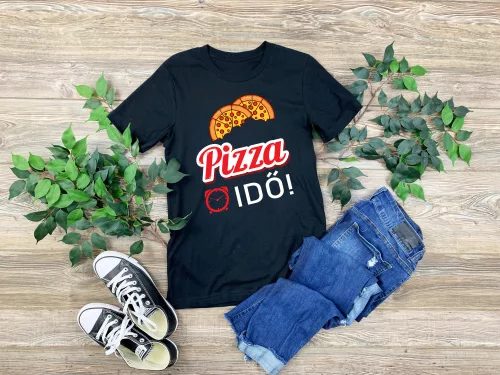 2. Pizza idő férfi póló