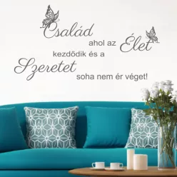   Család, ahol az élet kezdődik és a szeretet soha nem ér véget – Falmatrica (2. változat)