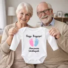 Baba bejelentő body – „Hamarosan találkozunk” saját névvel