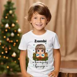 Menő személyre szabható karácsonyi fiú póló