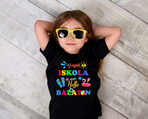 Viszlát iskola, helló Balaton gyerek póló