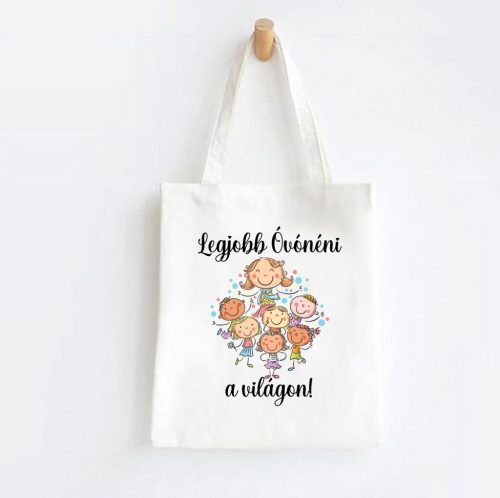 Legjobb Óvónéni vászontáska – kedves ovis ajándék évzáróra, pedagógusnapra