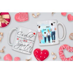 Család ahol az élet kezdődik bögre Kisfiú-Fiú